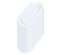 Ujjdwiurgh 4 "X 2" Jumbo Clear Acrylique Clips, 20 Blancs de Sublimation pour le Transfert de Chaleur Design Bricolage