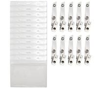 Ujjdwiurgh 4 X 3 Pouces CDC Carte de Vaccination Autocollant de Protection Couvercle Transparent en PVC, avec Type éTanche (10 Paquets)