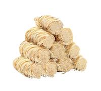 Ujjdwiurgh 40 PCS Allume-Feu Couleur Bois Environ : 5x2cm pour Cheminée, Poêle à Granulés et Bois, Foyer Extérieur, Fumoir, Barbecue, Cheminée, Four à Pizza