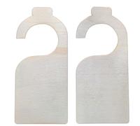 Ujjdwiurgh 40 Pièces Panneau de Porte en Bois Inachevé Plaque de Suspension en Bois Vierge Bricolage Projet Message Notes Tableau Mémo Panneau de Bouton de Porte