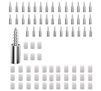 Ujjdwiurgh 40 Pièces Support de Clins Non Perforants avec Manchon Antidérapant, pour Meubles et Étagère de Bibliothèque