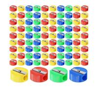 Ujjdwiurgh 400 Pcs Taille-Crayons en Vrac Mini Taille-Crayon Rond Taille-Crayon de Poche en Plastique Taille-Crayons pour Enfants