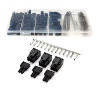 Ujjdwiurgh 400 PièCes à Sertir Bornes Femelles Broche + 50 PièCes 5557 8 (6 + 2) P ATX EPS Connecteurs PCI-E avec BoîTe en Plastique