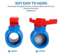 Ujjdwiurgh 40Mm À Boisseau Sphérique En Pvc U-Pvc Rouge