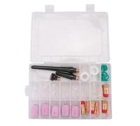 Ujjdwiurgh 41 Pièces/Lot Kit de Couvercle de Buse de Torche de Soudage TIG Kit de Coupe en Verre de Lentille de Gaz pour WP17/18/26 Kit D'Outils D'Accessoires de Soudage