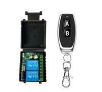 Ujjdwiurgh 433 MHz Remote Contr?le DC6V-30V 2CH RELAY TEMOT COMMANDE COMMANDE pour CONTR?LE de MOTEUR de PORTE de GARAGE
