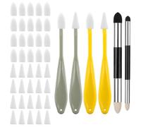 Ujjdwiurgh 46 Pièces D'Outils de Dessin pour Estompage D'Art, Crayon Mélangeur à Double Tête pour Dessin, Grattoir à Croquis, Outils pour Mélange