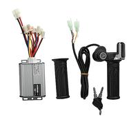 Ujjdwiurgh 48V 1000W Scooter Électrique Brossé Contrôleur Moteur+Throttle Twist Grip Kit Pièces de Rechange pour Scooter Électrique Vélo E-Bike
