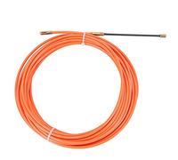 Ujjdwiurgh 4Mm 10 MÈTres De Dispositif De Guidage Orange Nylon Câble ÉLectrique Push Pullers Duct Snake Rodder Fish Tape Wire