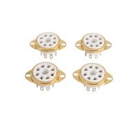 Ujjdwiurgh 4PC 8 Broches en CéRamique Tube à Douille Vide SupéRieur Valeur Octale pour KT88 EL34 6V6 6650 274B
