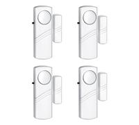 Ujjdwiurgh 4PCS Alarme de Fenêtre de Porte de Sécurité, Alarme Antivol de Fenêtre de Porte Sans, Alarmes de Sonnette pour Piscine de Fenêtre de Bureau Facile à Utiliser