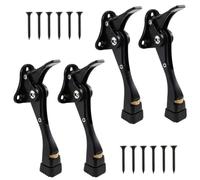 Ujjdwiurgh 4pcs Butées de Porte à Bascule 4 Pouces à Hauteur Réglable One Touch pour le Bas de la Porte, Butées de Porte