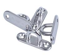 Ujjdwiurgh 4pcs Crochet D'anneau D'agrafe De Plaque À Oeil Oblongs En Acier Inoxydable 304 De 5mm