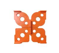 Ujjdwiurgh 4PCS Demi-Fraise Positionneur Coins Arrondis Rayon Gabarit Routeur Bit Outil de Modèle pour le Travail Du Bois Localisateur de Coin Template