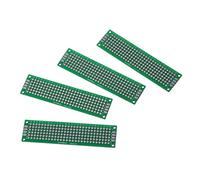 Ujjdwiurgh 4pcs Double-Side Prototype FR-4 PCB Printed Circuit Board stripboard universelle 2 * 8cm Taille