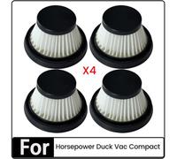 Ujjdwiurgh 4pcs Filtre de Remplacement pour la Puissance Duck Vac Vac Compact Vainqueur Filtre Lavable Pièces D'Aspirateurs