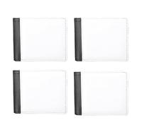 Ujjdwiurgh 4PCS Portefeuille de Sublimation Portefeuille de Grande Capacité Vierge pour Pu Transfert de Chaleur DIY Porte-Carte Bancaire Portefeuille à Deux Volets pour les Cadeaux de L'École