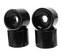 Ujjdwiurgh 4Pcs/Set 60X51Mm Cruiser Skateboard Wheels PU Wheels Long Board Cruiser Wheels,Black