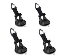 Ujjdwiurgh 4pcs Voiture Ventouses Boucle Ventouses Boucle Extérieur Voyage Portable Ventouse Crochet Mousqueton Ancre Crochet de Fixation