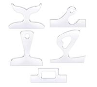 Ujjdwiurgh 5 Modèles de Coupe de Poignée Vierge Modèle de Planche à Découper de Cuisine Outil de Coupe Modèle de Poignée Anti-Plaque Facile à Installer Facile à Utiliser