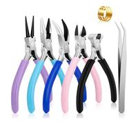 Ujjdwiurgh 5 Paquets D'Outils de Pinces à pour la Fabrication de Kit D'Outils Essentiels pour L'Emballage de Fils, la Réparation de et L'Artisanat