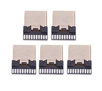 Ujjdwiurgh 5 Pcs Male 19 Pins A Type Soudure Plug Terminals Reparer Remplacer