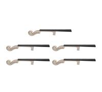 Ujjdwiurgh 5 pièces 4/4 taille manche de violon en érable ébène Kit de bricolage avec rouleau sculpté à la main