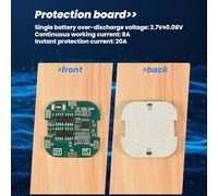 Ujjdwiurgh 5 PièCes 4S 8A 14.8V 18650 Li-ION Batterie au Lithium Carte de Charge Carré PCB Protection Court-Circuit pour Moteur de Perceuse