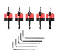 Ujjdwiurgh 5 Pièces 8mm Tige Fraisée Foret Bois Routeur Peu Noyau Limiteur Forets Trou Ouvreur Routeur Bit