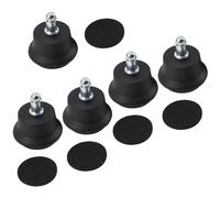 Ujjdwiurgh 5 PièCes Cloche Glisse Chaise de Bureau de Remplacement ou Tabouret Roulettes Pivotantes à Roulettes Fixes Fixes, Roues de Chaise de Bureau