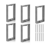 Ujjdwiurgh 5 Pièces D'Extension de Boîte de Sortie de Prise Simple de 1/2 Pouces, Boîte D'Extension de Prise Électrique avec Rallonge de Prise à 10 Vis