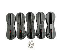 Ujjdwiurgh 5 PièCes/Ensemble II Fusion Fin Box 1 Aileron Central + 4 Ailerons LatéRaux Bouchons D'Aileron de Surf 0 + 5 + 9 DegréS Prise D'Aileron Accessoires de Planche de Surf