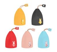 Ujjdwiurgh 5 PièCes éTui à Clé Extractible, éTui à Clé Extractible, éTui à Clé de Voiture Extractible, éTui à Clé en PU, éTui à Clé de Voiture, Protection de Clé de Voiture pour Femmes