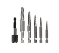 Ujjdwiurgh 5 Pièces Extracteur de Forets Endommagés Tige Hexagonale Boulon Endommagé Vis Goujon Extracteur Ensemble D'Outils D'Extraction Extracteur Coulissant