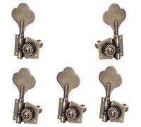 Ujjdwiurgh 5 PièCes Guitare Vintage Open Guitar Tuning Key Pegs MéCaniques MéCaniques MéCaniques 1L4R pour 5 Cordes Basse Bronze