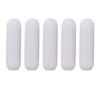 Ujjdwiurgh 5 PièCes SéRies 25Mm (1 Pouce) PTFE Agitateur MagnéTique MéLangeur Barre D'Agitation, Couleur Blanche, Barre de Laboratoire, Barre de Plaque D'Agitation, Barres D'Agitation 7Mm25Mm