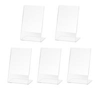 Ujjdwiurgh 5 PièCes SéRies Bureau Acrylique Affichage DéPliant Stands Compteur en Plastique Menu du Babillard éLectronique UNIVERSITÉ Titulaire pour Affiche d'affaires