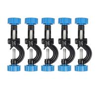 Ujjdwiurgh 5 Pièces Support de Pince de Support de Laboratoire, Corps en Alliage D'Aluminium Support de Pince de Support de Laboratoire Pinces à Tête de Bossage à Angle Droit