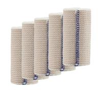 Ujjdwiurgh 5 Rouleaux de Bandage Élastique - Bandage de Compression avec Fermeture Automatique et Clips Supplémentaires, Bandage Sans Latex pour le Sport, C