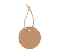 Ujjdwiurgh 50 étiquettes cadeaux rondes avec cordon