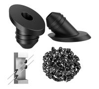 Ujjdwiurgh 50 Œillets en Caoutchouc pour Garde-Corps de Câble, Protecteurs de Biseau D'Angle de 45 Degrés pour Garde-Corps de Câble de 1/16 Pouces, 5/32 Pouces et 3/16 Pouces