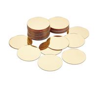 Ujjdwiurgh 50 Mini Carreaux de Miroir en Acrylique, 2 Pouces, Autocollants Ronds Plats Auto-Adhésifs, Carreaux de Mosaïque, Feuilles de Miroir en Mosaïque