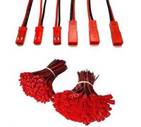 Ujjdwiurgh 50 Paires 10 Cm de Connecteur JST Câble Mâle + pour Batterie TéLéCommandé, Paire de Fiches JST avec Cordon