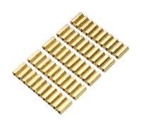 Ujjdwiurgh 50 Pcs de Vis d'ecartement hexagonaux d'or en metal de M3 * 12mm