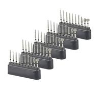 Ujjdwiurgh 50 Pièces 1,6 mm FG Fraises Noires Accessoires de Polissage à Grande Vitesse pour Couper, Sculpter, Façonner, Retouche, Gravure, Finition