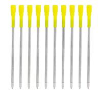 Ujjdwiurgh 50 PièCes 3.2 Pouces Encre Noire et Bleue Recharges de Remplacement pour Stylo à Bille ÉCriture Lisse Recharges Stylo à Bille pour Gros Stylo Diamant Diamant