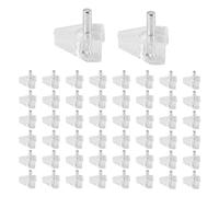 Ujjdwiurgh 50 PièCes 3 Mm Goupilles D'éTagèRe Chevilles de Support Claires Chevilles D'éTagèRe D'Armoire Pinces de Support D'éTagèRe Chevilles pour Meubles de Cuisine