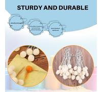 Ujjdwiurgh 50 Pièces Laine Barbouilleurs Brosse À Bille En Cuir Colorant Barbouilleurs Dyeber Applicateur Avec Poignée En Métal Pour Diy Artisanat Projets