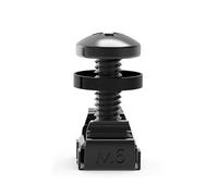 Ujjdwiurgh 50 Pièces M6 X 16 mm Vis D'Armoire en Rack Écrous à Cage Rondelles à Vis pour Châssis de Serveur Étagères de Distribution Routeurs, Noir