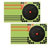 Ujjdwiurgh 50 PièCes SéRies/Ensemble Cibles de Chasse 8X8 Pouces Auto-AdhéSif, Autocollant ÉClaboussures de Papier RéActif Cibles Autocollants